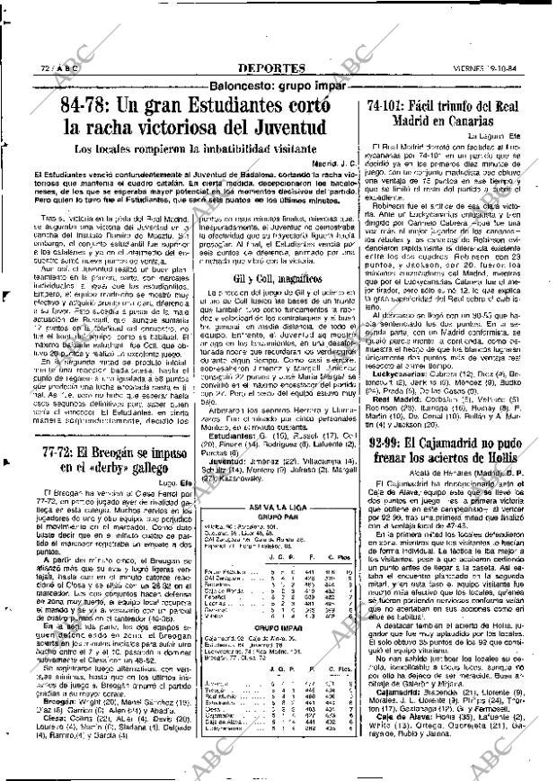 ABC MADRID 19-10-1984 página 72
