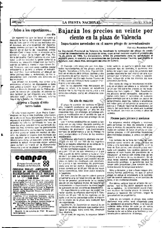 ABC MADRID 19-10-1984 página 74