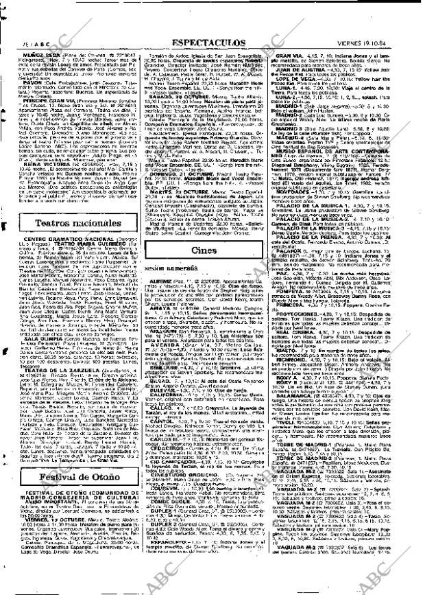 ABC MADRID 19-10-1984 página 78