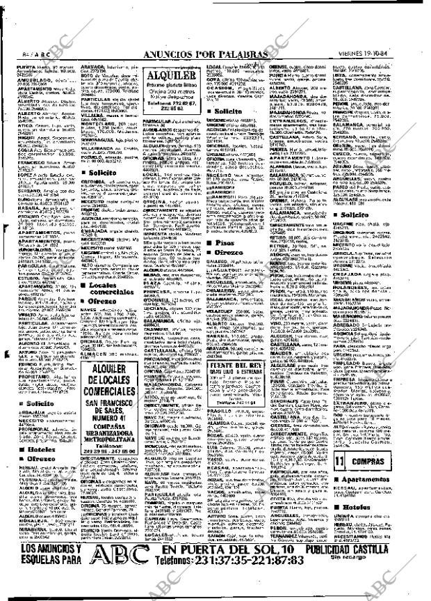 ABC MADRID 19-10-1984 página 84