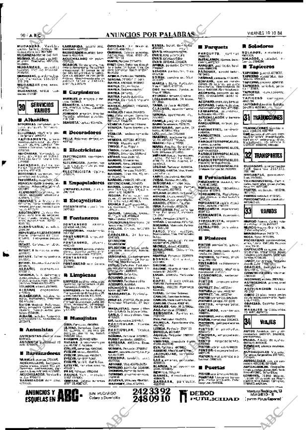 ABC MADRID 19-10-1984 página 90