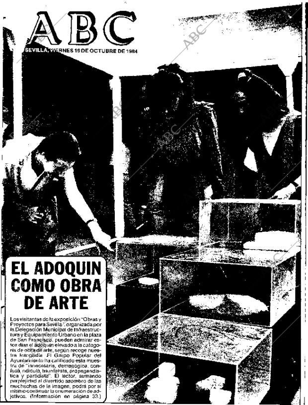 ABC SEVILLA 19-10-1984 página 1