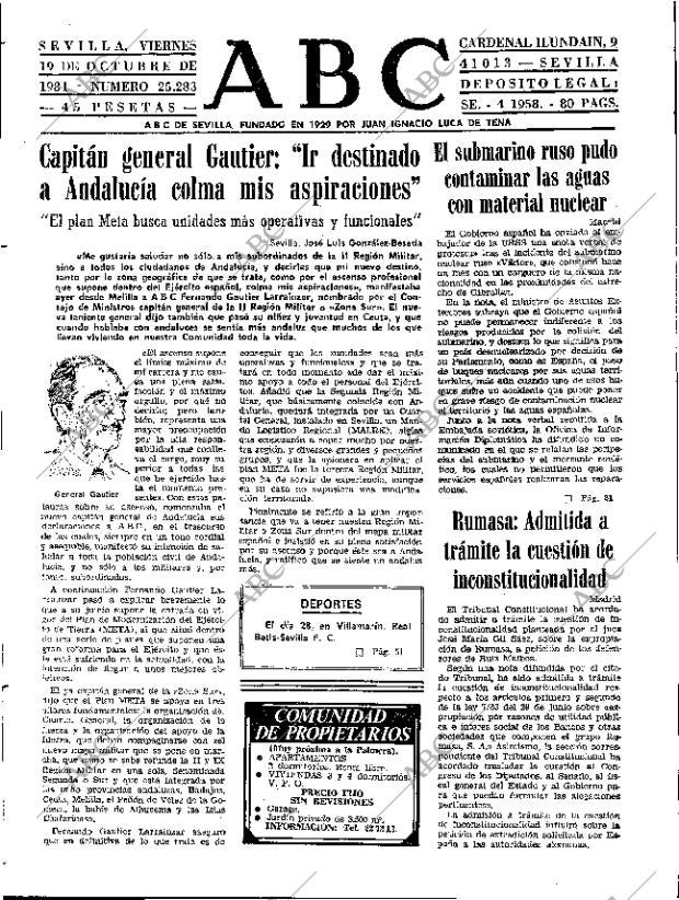 ABC SEVILLA 19-10-1984 página 17