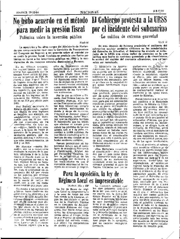 ABC SEVILLA 19-10-1984 página 21