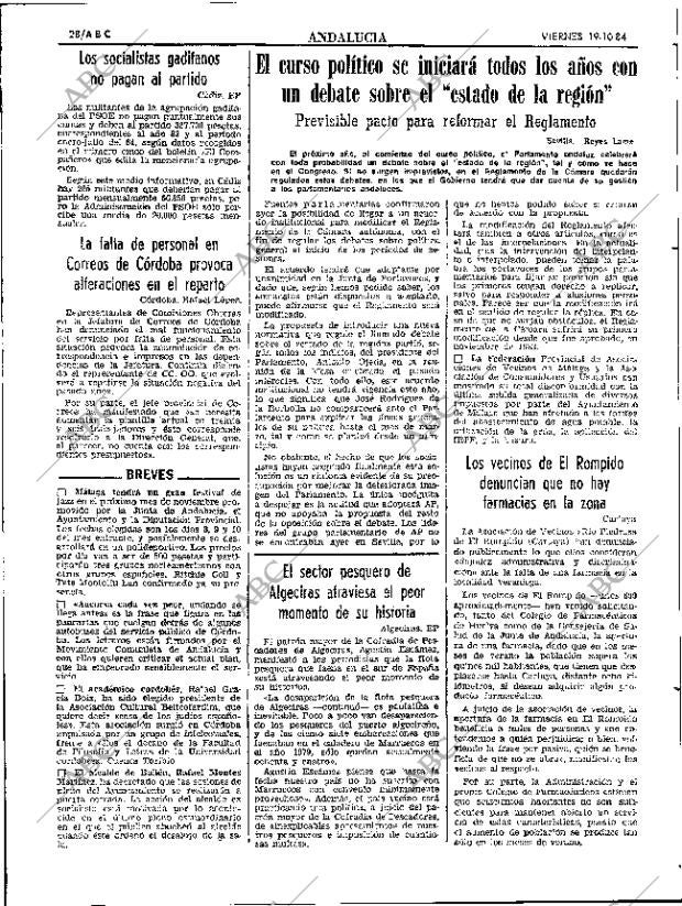 ABC SEVILLA 19-10-1984 página 28