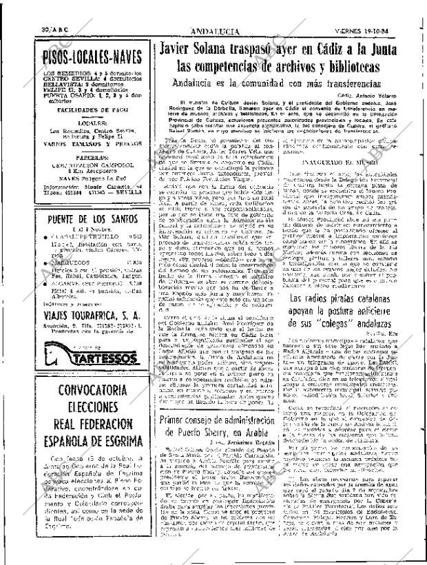 ABC SEVILLA 19-10-1984 página 30