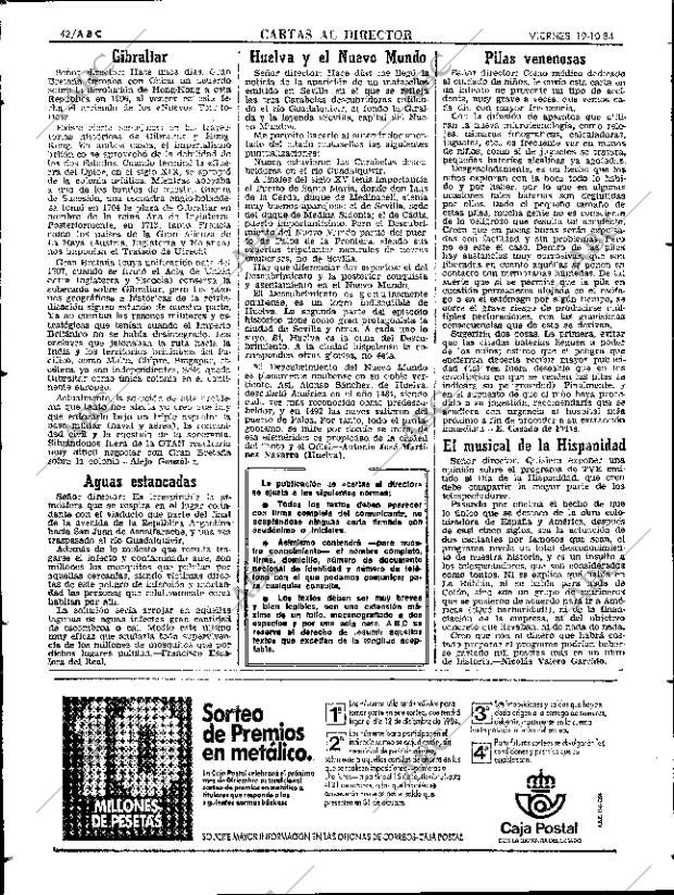ABC SEVILLA 19-10-1984 página 42