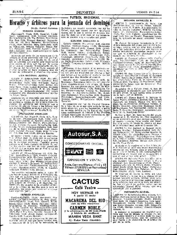 ABC SEVILLA 19-10-1984 página 52