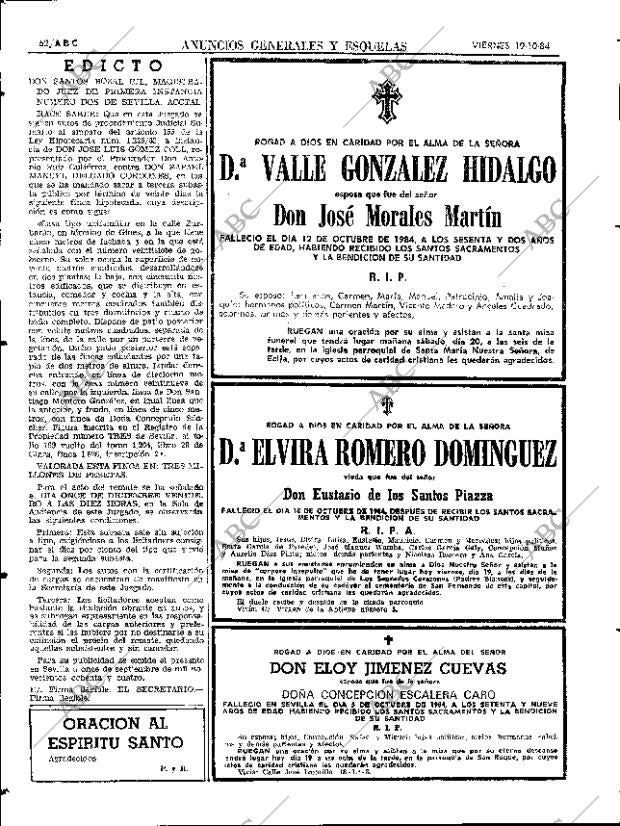 ABC SEVILLA 19-10-1984 página 62