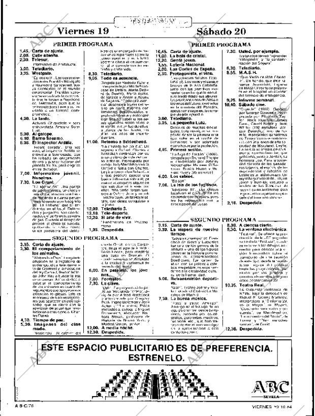 ABC SEVILLA 19-10-1984 página 78