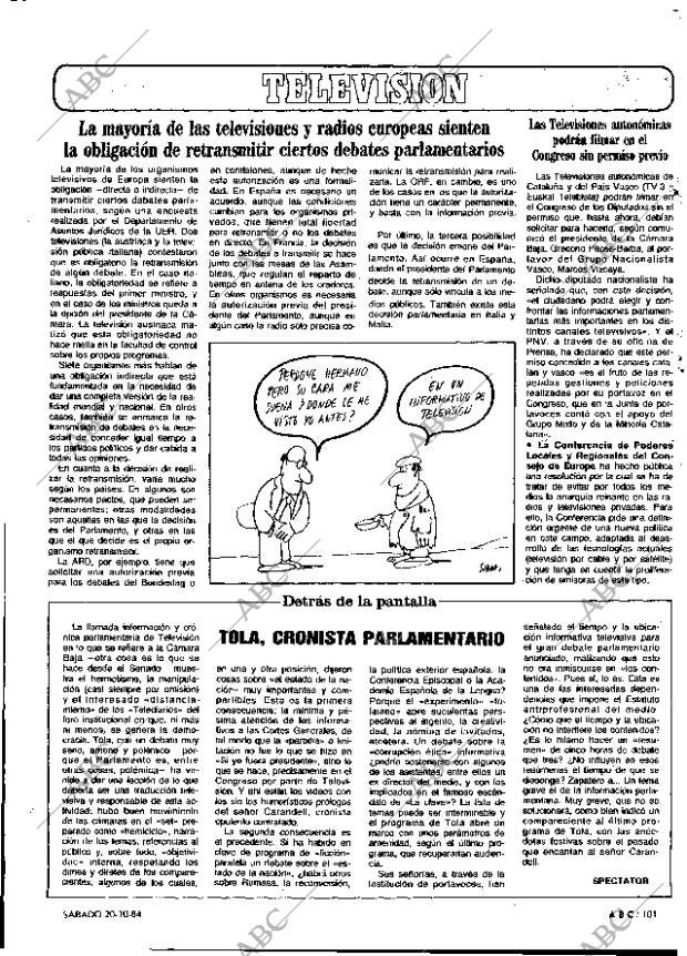 ABC MADRID 20-10-1984 página 101