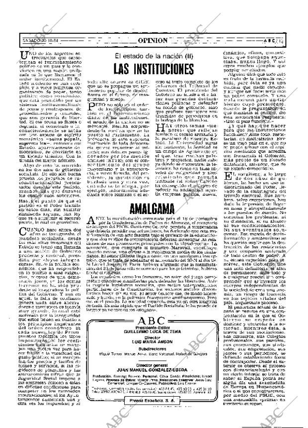 ABC MADRID 20-10-1984 página 15