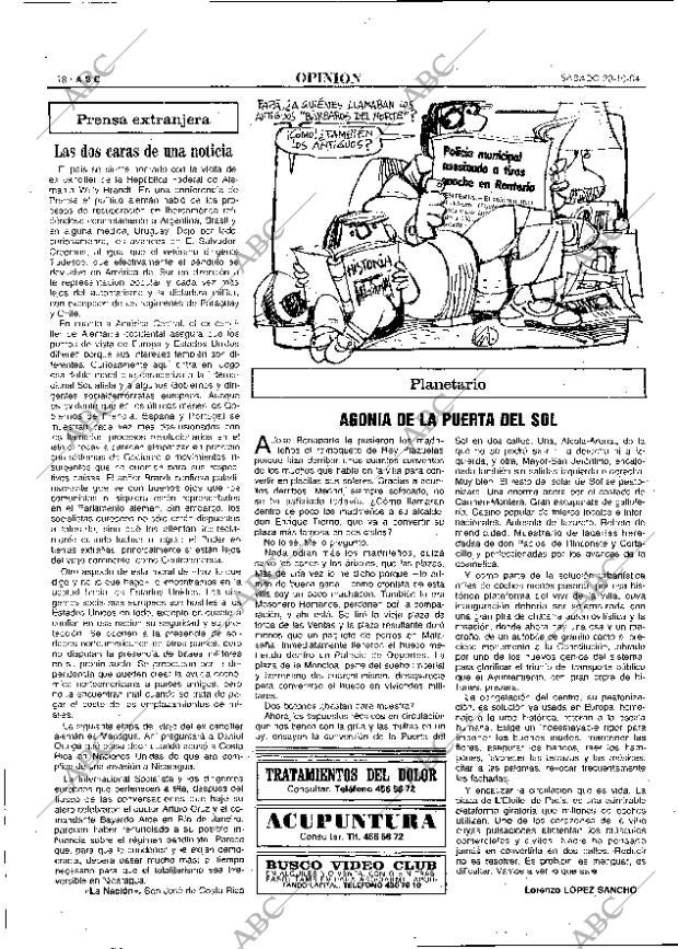 ABC MADRID 20-10-1984 página 18