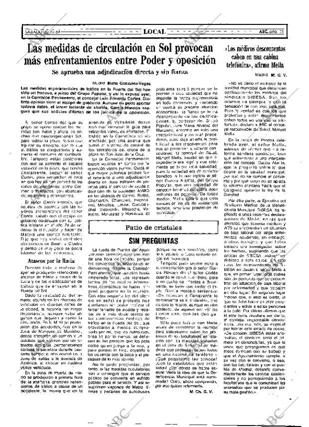 ABC MADRID 20-10-1984 página 31