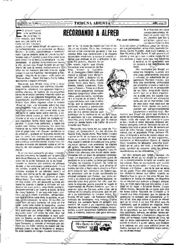 ABC MADRID 20-10-1984 página 35