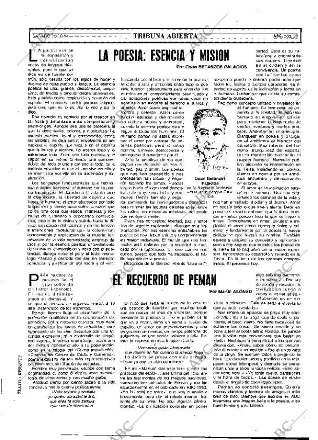 ABC MADRID 20-10-1984 página 39