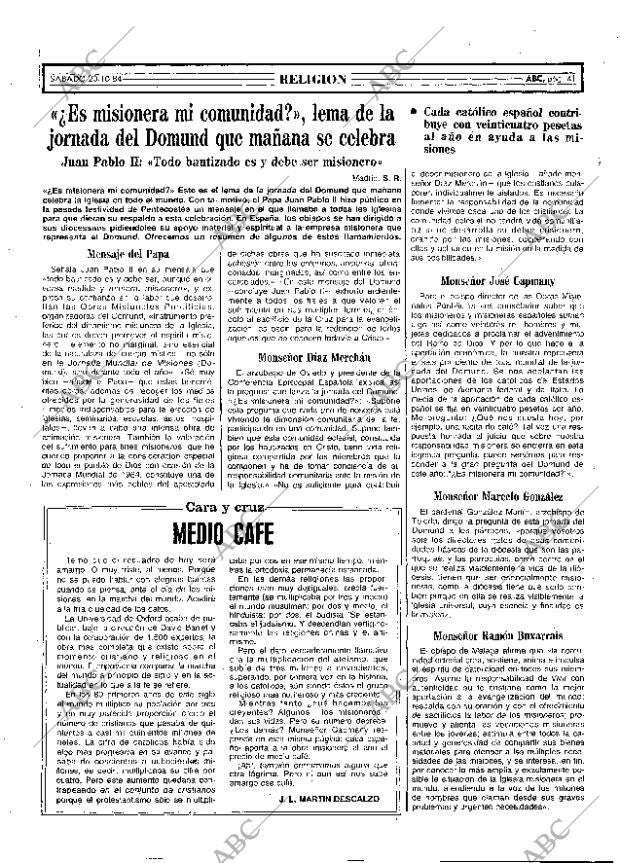 ABC MADRID 20-10-1984 página 41