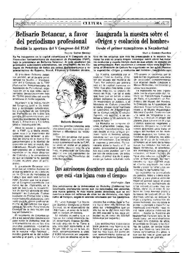 ABC MADRID 20-10-1984 página 45