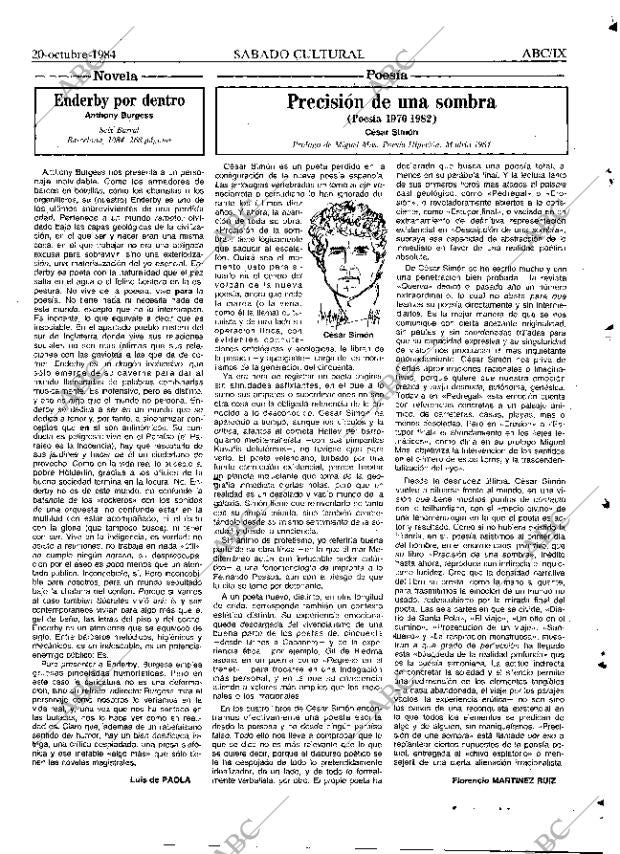 ABC MADRID 20-10-1984 página 55