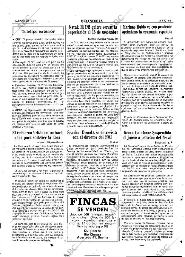 ABC MADRID 20-10-1984 página 63