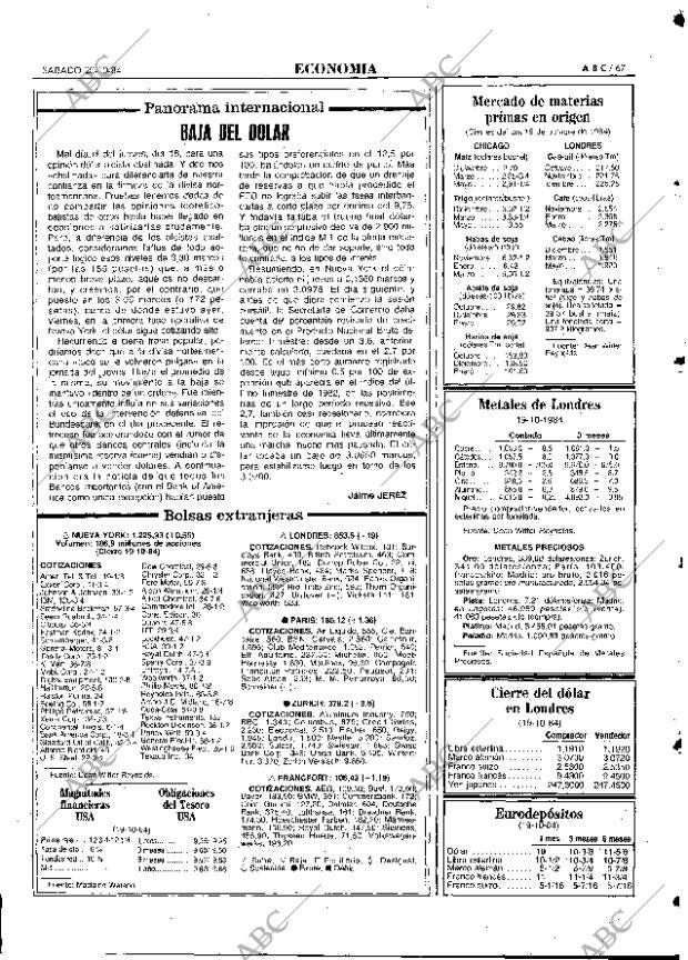ABC MADRID 20-10-1984 página 67