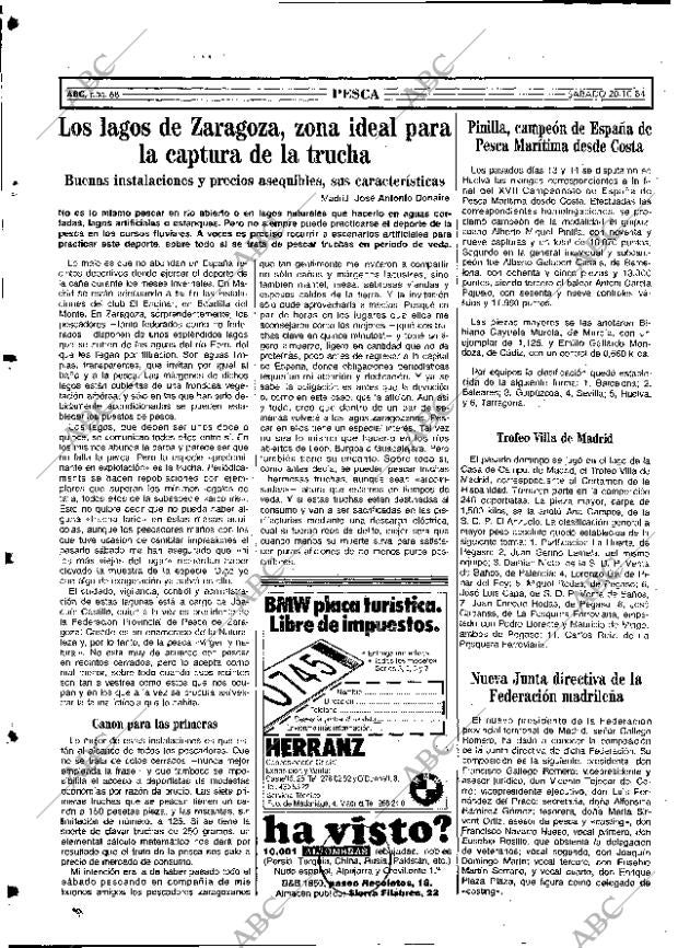 ABC MADRID 20-10-1984 página 68
