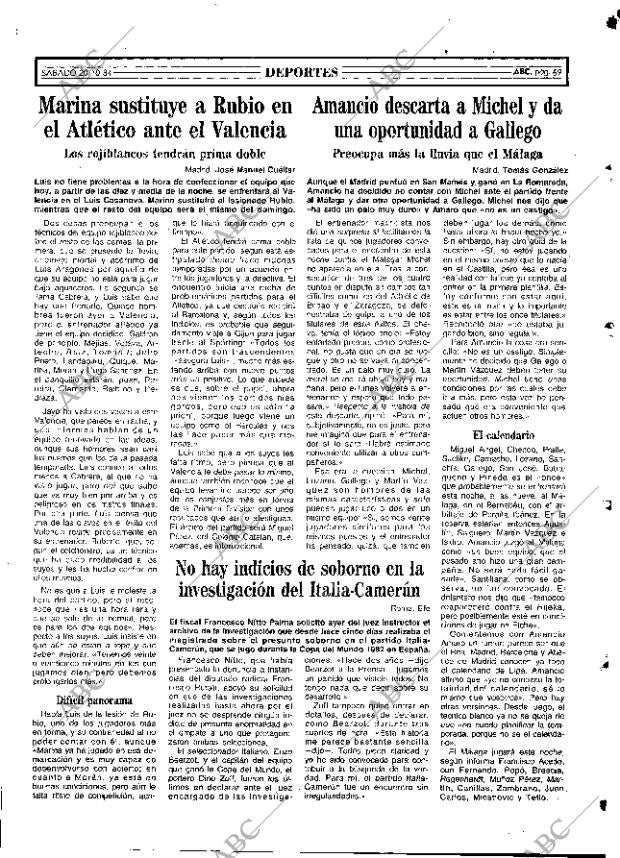 ABC MADRID 20-10-1984 página 69
