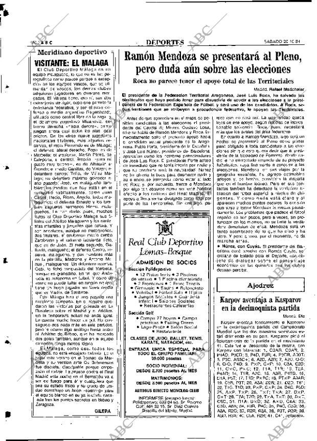 ABC MADRID 20-10-1984 página 70