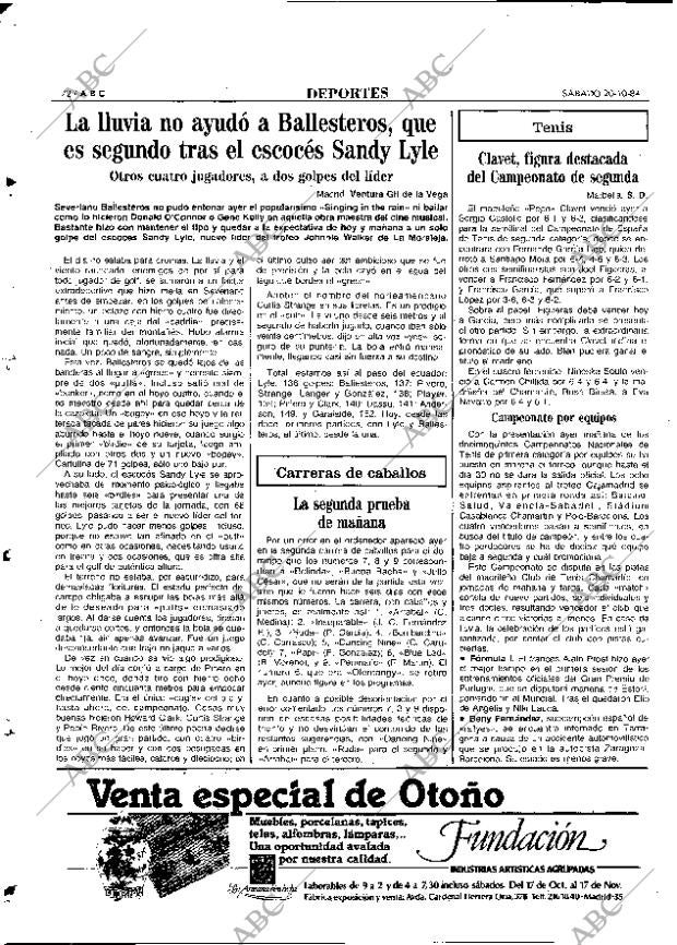 ABC MADRID 20-10-1984 página 72