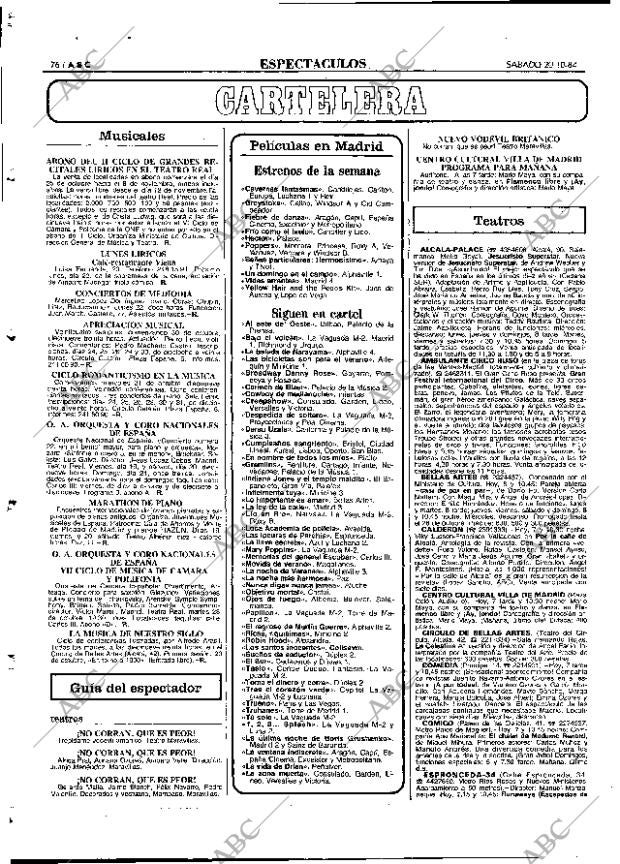 ABC MADRID 20-10-1984 página 76