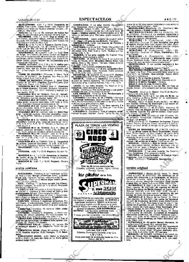 ABC MADRID 20-10-1984 página 79