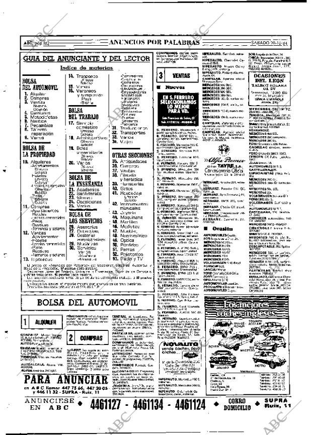 ABC MADRID 20-10-1984 página 82