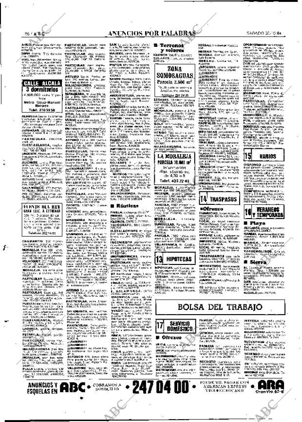 ABC MADRID 20-10-1984 página 86