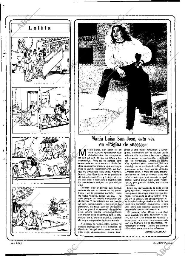 ABC MADRID 20-10-1984 página 94