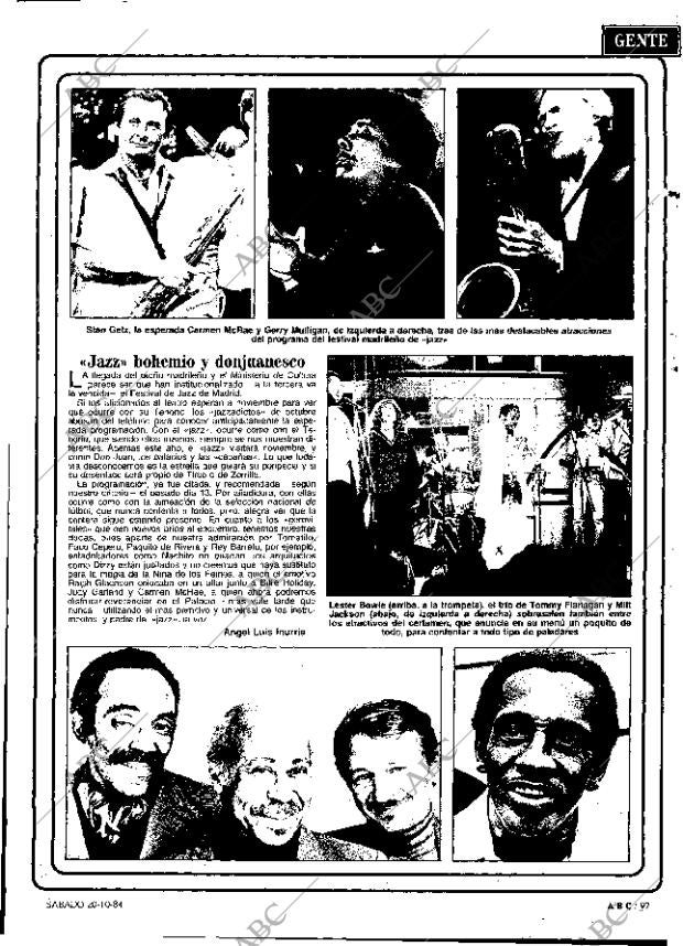 ABC MADRID 20-10-1984 página 97
