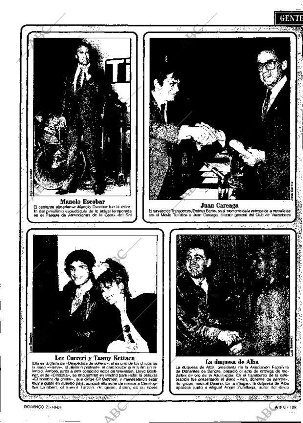 ABC MADRID 21-10-1984 página 109
