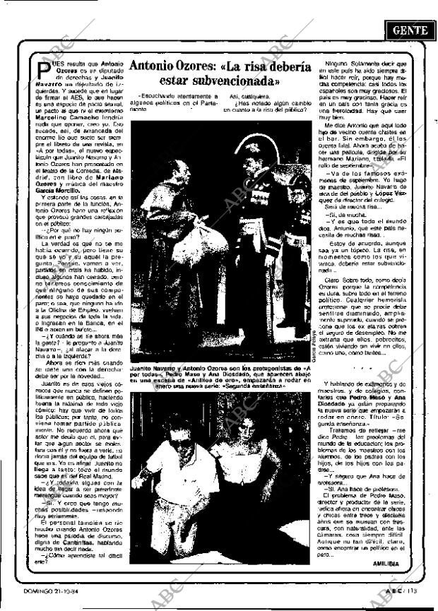 ABC MADRID 21-10-1984 página 113