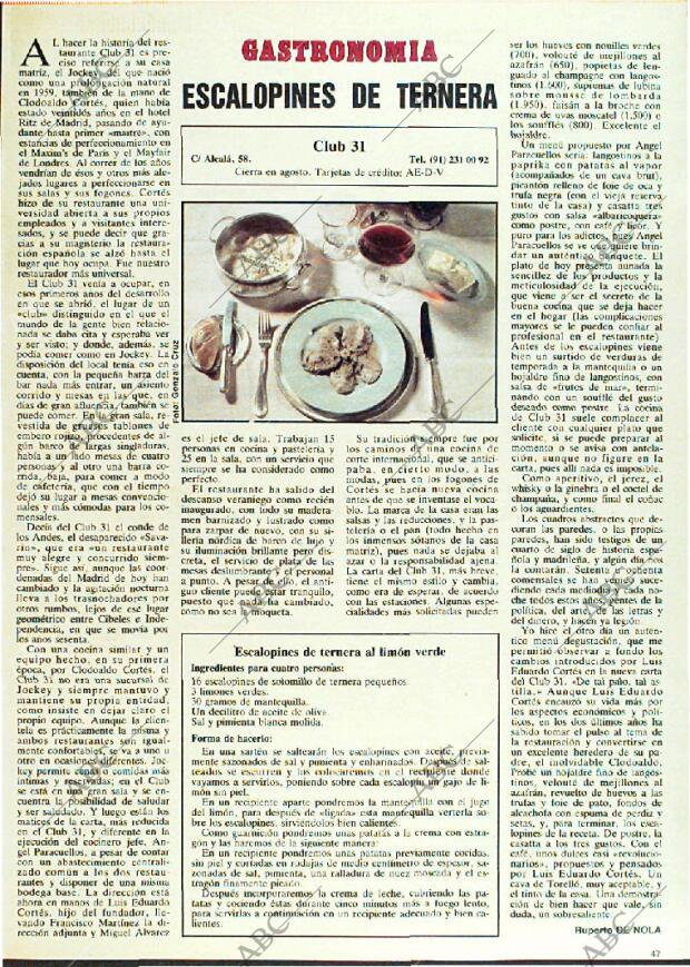 ABC MADRID 21-10-1984 página 167