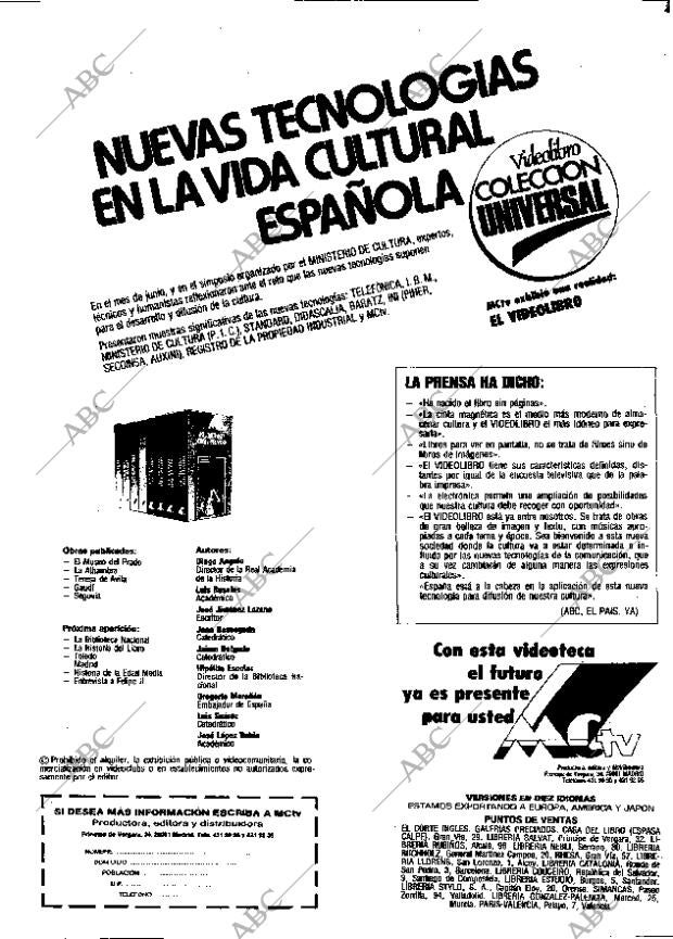 ABC MADRID 21-10-1984 página 2