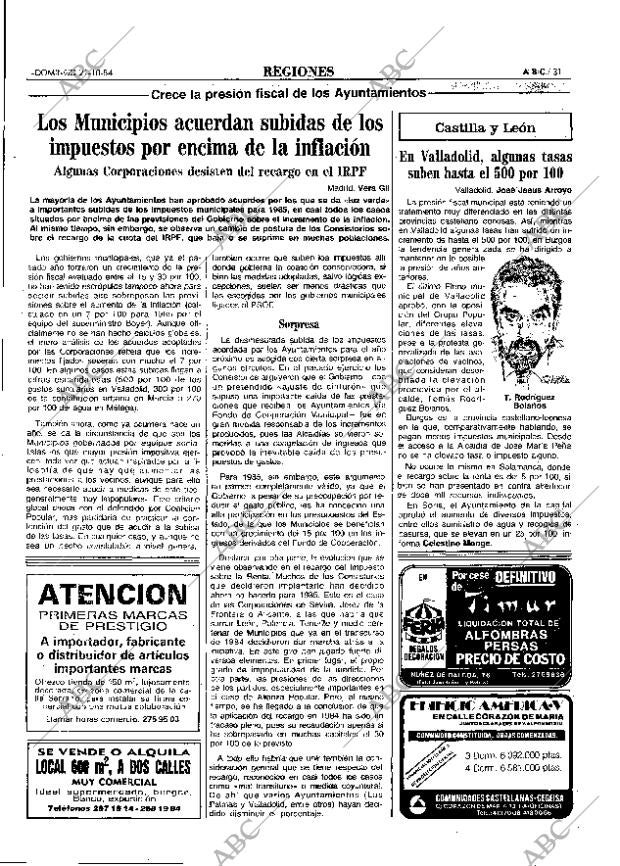 ABC MADRID 21-10-1984 página 31