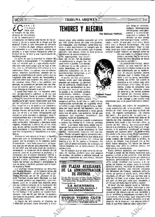 ABC MADRID 21-10-1984 página 34