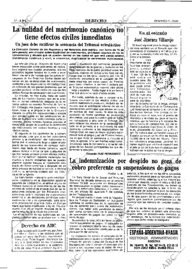 ABC MADRID 21-10-1984 página 52
