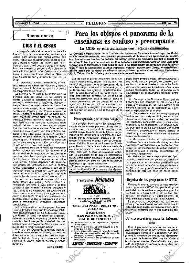 ABC MADRID 21-10-1984 página 55