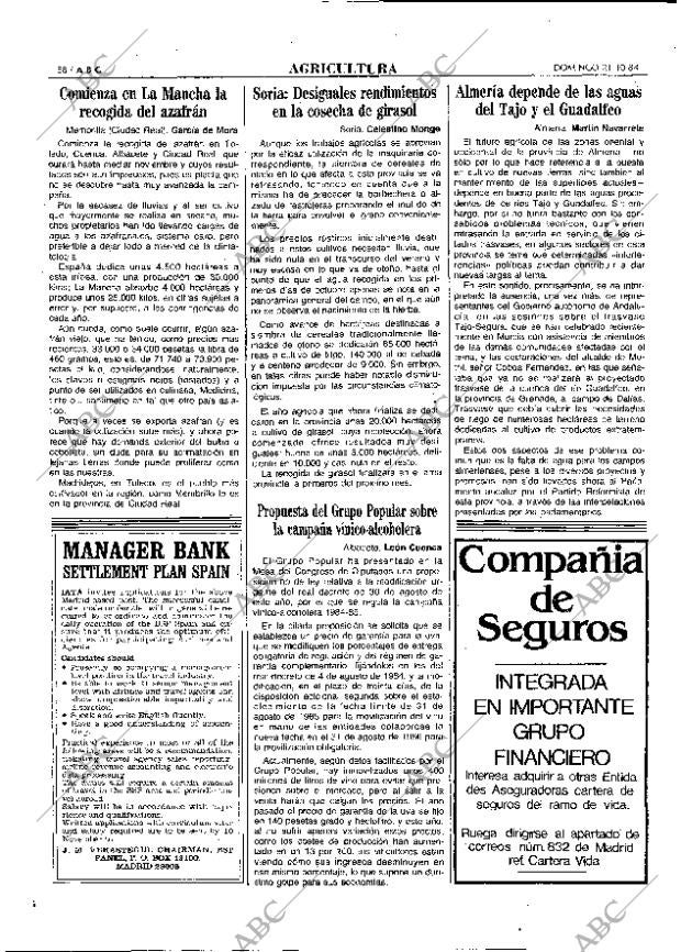 ABC MADRID 21-10-1984 página 58