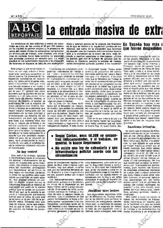 ABC MADRID 21-10-1984 página 60