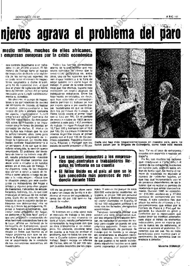 ABC MADRID 21-10-1984 página 61