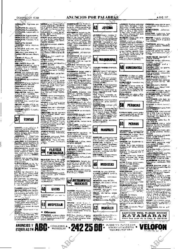 ABC MADRID 21-10-1984 página 97