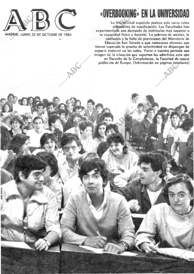 ABC MADRID 22-10-1984 página 1
