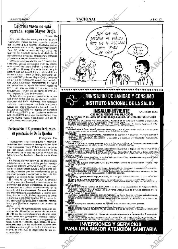 ABC MADRID 22-10-1984 página 17