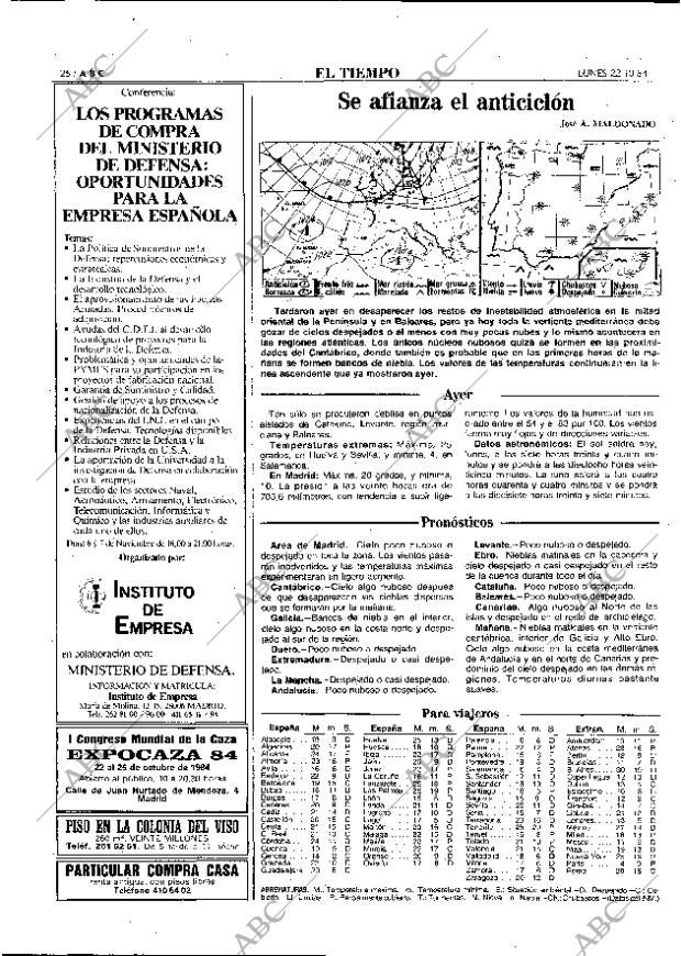 ABC MADRID 22-10-1984 página 26